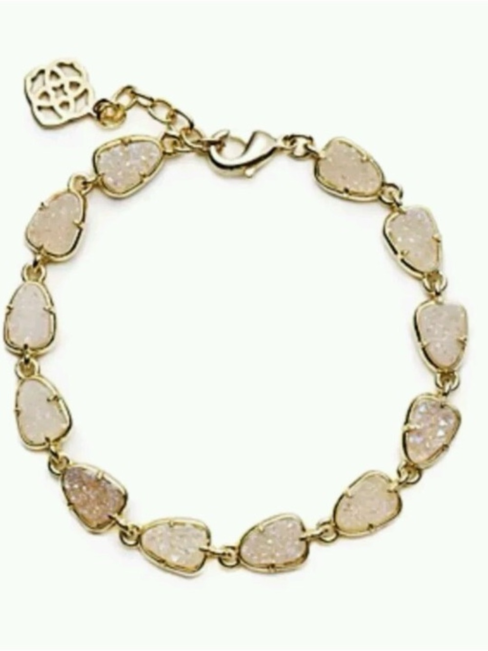 RARE! Kendra Scott Iridescent Susanna Stone Bracelet in gold - Picture 1 of 6